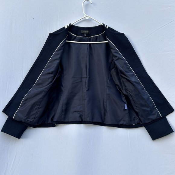 Talbots Navy Blue Women's Blazer Size 10 - Picture 4 of 5